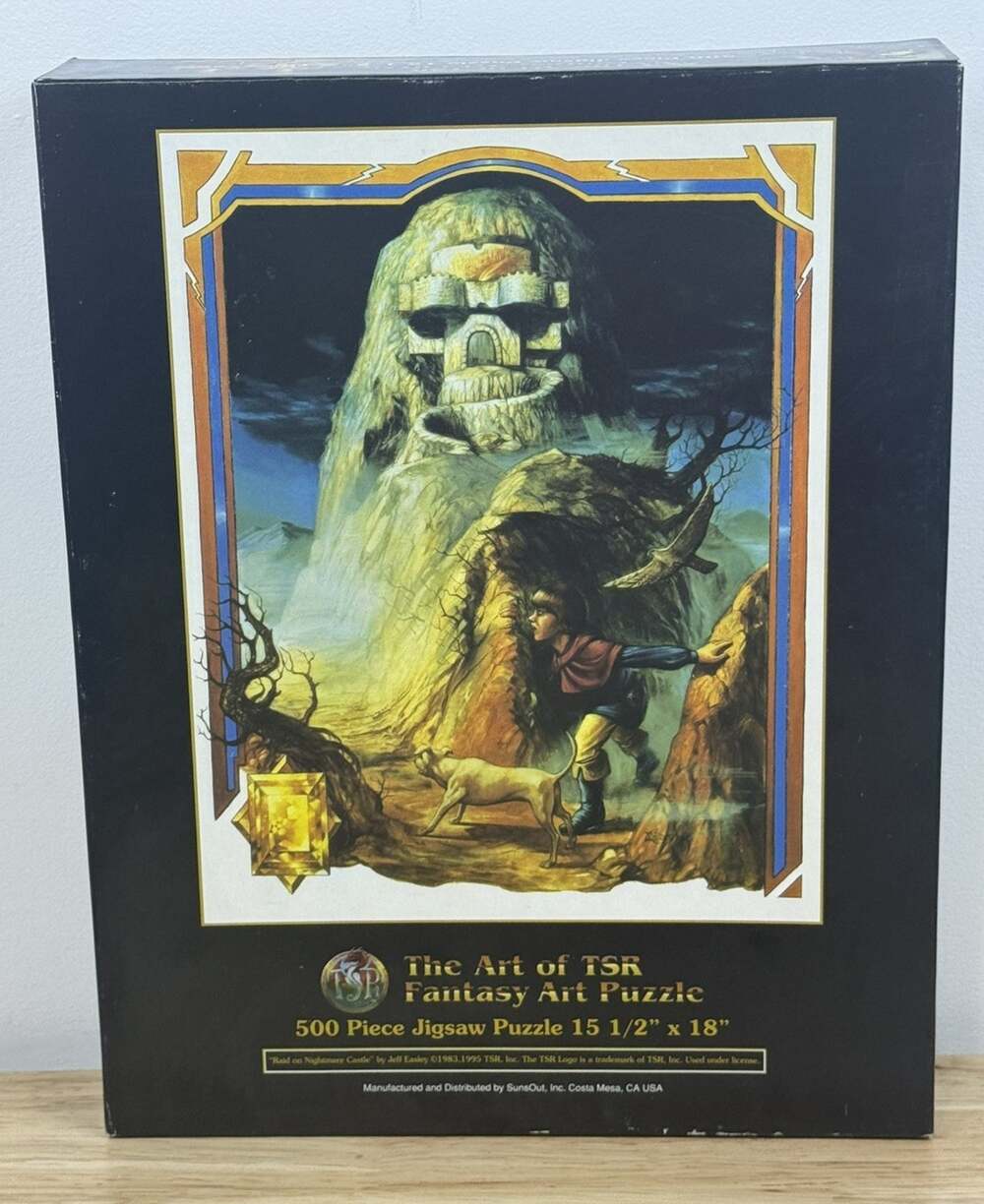 Vintage Raid on Nightmare Castle Art Of TSR 500 Piece Jigsaw Puzzle NOS Sealed